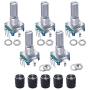 Taiss Stepper Motor Driver DM542 CNC Stepper Driver Controller + 5PCS Rotary Encoder Switch Push Button EC11 360 Degree 5 Pins 20 Detents Points Digital Potentiometer