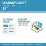 warmiplanet Retractable Ceiling Fan with Lights Remote Control, Bladeless Ceiling fan , 36 Inch and Brushed Nickel Motor