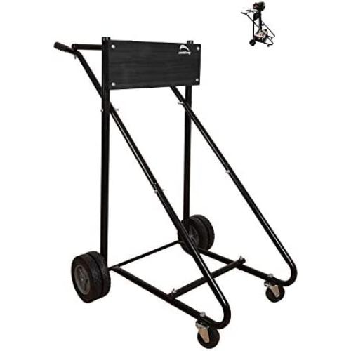 LEADALLWAY Outboard Boat Motor Stand Carrier Cart Dolly Storage Pro Heavy Duty Multi Purposed Engine Stand
