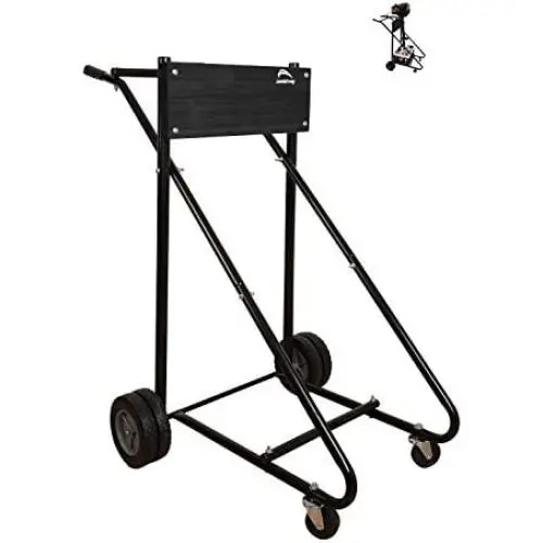 LEADALLWAY Outboard Boat Motor Stand Carrier Cart Dolly Storage Pro Heavy Duty Multi Purposed Engine Stand