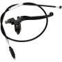 HIAORS 7/8 Inch Handlebar Left Clutch Lever and Clutch Cable with Adjuster for 50cc 70cc 90cc 110 cc 125cc Yamaha Kawasaki Suzuki Tao Tao SSR Pit Dirt Motor Bike Black