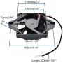 GOOFIT 12V DC Square Radiator Cooling Fan for Motorcycles
