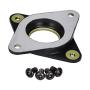 3Dman Nema17 Stepper Motor Steel and Rubber Vibration Dampers with M3 Screw + 3pcs Heat Sinks for Creality CR 10 10S Ender 3 and Other 3D Printers, CNC - 3 PCS