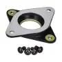 3Dman Nema17 Stepper Motor Steel and Rubber Vibration Dampers with M3 Screw + 3pcs Heat Sinks for Creality CR 10 10S Ender 3 and Other 3D Printers, CNC - 3 PCS