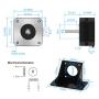 OUYANG Nema 17 Stepper Motor 130mN.m 1.8 Degree with Bracket and 1M XH Cable for CNC,3D Printer(17HS4023,1 PCS)