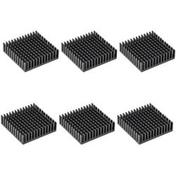 uxcell Electronic Radiators Heatsink for Stepper Motor,3D Printer 40x40x11mm Black 6pcs