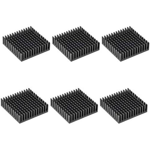 uxcell Electronic Radiators Heatsink for Stepper Motor,3D Printer 40x40x11mm Black 6pcs