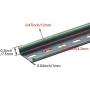 Fielect DIN Rail Sloted Steel Mounting Guide 100cm x 35mm x 7.5mm, 1mm Thickness Bronze Tone