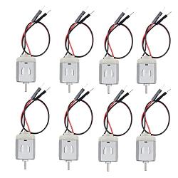 BOJACK 8 Pcs Type 130 EK1450 1 V- 6 V Volt Miniature DC Toy Motors for Arduino Hobby DIY Projects