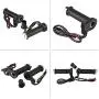 1 Pair Heated ATV Hand Grips, Keenso Universal 7/8in 22mm Heated Hand Grips Warmers Handlebar Grips Heated Voltmeter USB Charger for Motorcycle Bike ATV