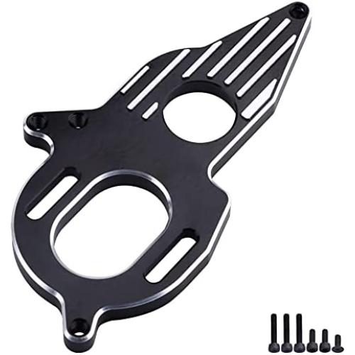 Aluminum Motor Mount for Arrma Granite Mega Typhon/Big Rock/Senton 3S Outcast/Kraton 4S Models RC Car Monster Truck Buggy Replacement (Black)