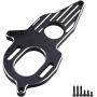 Aluminum Motor Mount for Arrma Granite Mega Typhon/Big Rock/Senton 3S Outcast/Kraton 4S Models RC Car Monster Truck Buggy Replacement (Black)