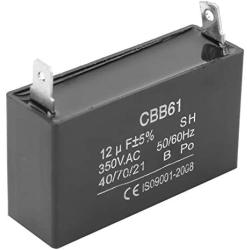 350V Capacitor, Practical Convenient Non‑Slip Universal Compact Capacitor, for Fan Motor Professional Use General Purpose Gasoline Generator Starting