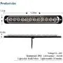 Yifengshun LED Emergency Strobe Lights Bar , Universal 2pcs 12 LED Surface Mount Emergency Warning Hazard Flashing Strobe Light Bar for Truck, Off Road Vehicle, ATVs,Motorcycles(Red&Amber)