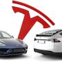 ARKOSKNIGHT Tesia T Logo 3D Badge Replacement Sticker Compatible with Tesia Model 3 X Y S Front Back Trunk T Logo Replace Emblem Stickers Accessories (Red)