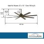 Minka-Aire F896-65-ORB Xtreme H2O 65 Inch Outdoor Ceiling Fan with DC Motor in Oil Rubbed Bronze Finish