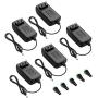 ALITOVE 24V 1A 24W Power Supply Adapter Converter 100~240V AC to DC 24 Volt 1000mA 800mA 650mA 500mA Transformer 5.5mm x 2.5mm 2.1mm Tip for CCTV Camera DC Motor Water Pump (Pack of 5)