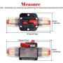 2 Pack 150A Inline 12 Volt Circuit Breaker with Manual Reset,Marine 150 amp Inline Fuse for Car Audio, Stereo Switch and Solar Inverter System