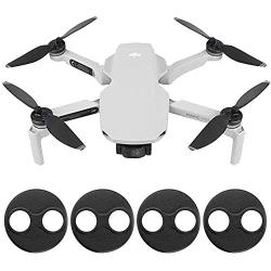 4PCS Motor Cover Motor Protector for DJI Mavic Mini/DJI mini 2/Mini SE Accessories Waterproof Dustproof Mavic Aluminium Motor Cap (Black)