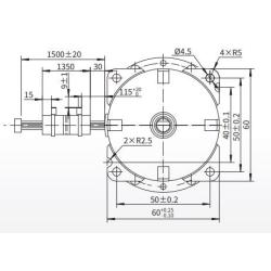 Synchronous Motor 230 VAC 8 Poles Controlled
