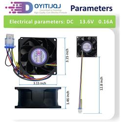 WR60X29099 Newly Upgraded Refrigerator Evaporator Fan Motor, Fresh Food Fan Motor Compatible with GE refrigerators, Replacement DAZB0838RCM WR49X25197 WR60X20880 WR60X35205 WR60X24723 WR60X26281