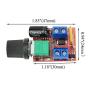 DAOKI 2Pcs 5A Motor Speed Controller Module Mini DC Motor PWM Speed Controller Switch Control Controller Switch LED Dimmer 3V 6V 12V 24V 35V Max 90W