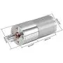 uxcell 12V DC 55 RPM Gear Motor High Torque Electric Reduction Gearbox Centric Output Shaft