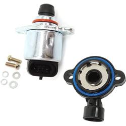 HiSport Throttle Position Sensor + Idle Air Control Valve Replace Sensor Compatible with Cadillac Chevrolet GMC, TPS 213-912 SS10382 213-4668,Iac Valve AC162 CV10017 2151064 89053319