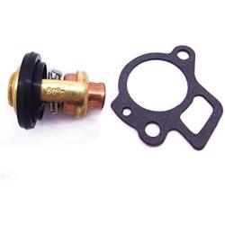SouthMarine Boat Engine Thermostat Kit 66M-12411-00 66M-12411-01 and Gasket 65W-12414-00 62Y-12414-00 for Yamaha 9.9-70hp 4-Stroke Outboard Motor