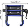 Motoforti Motorcycle Bicycle Handlebar Cell Phone Holder 360° Rotatable Aluminum Alloy for Most 3.5-7 Inch Smartphones Black Blue