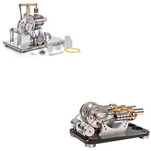 Sunnytech Hot Air Stirling Engine Motor Generator Education Toy Electricity SC02M-M16-22-D