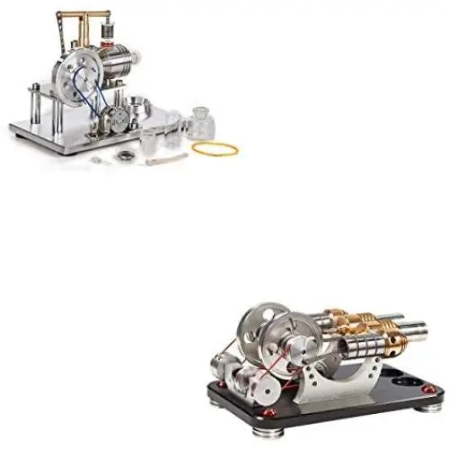 Sunnytech Hot Air Stirling Engine Motor Generator Education Toy Electricity SC02M-M16-22-D