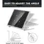 30W 12V Solar Panel Battery Charger Maintainer - Built-in MPPT Charge Controller + Adjustable Mount Brackets + SAE Cable Kits for Boat Marine RV Trailer Automotive Car Home Off Grid System
