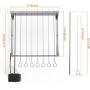 only fire Stainless Steel Electric Skewer Turner, Rotated Grilling Rack Shish Kabob Set with 7 Skewers and Dual-Purpose Rotisserie Motor