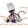 L-faster 250W Brush Gear Bike Motor with Electric Brush Controller and Foot Pedal Accelerator Key Switch Voltmeter