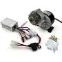 L-faster Freewheel 250W Electric Bicycle Gear Motor with 16 Teeth Flywheel Gear and Electric Brush Controller with Fuse Cable