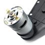 DEVMO 12V550 40000RPM Gearbox with High Torque 12V DC Motor for Kids Ride on Car SUV Parts, Electric Motor with Gear Box High Speed RS550 DC Motor Match Children Ride on Toys Accessories