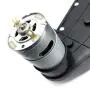 DEVMO 12V550 40000RPM Gearbox with High Torque 12V DC Motor for Kids Ride on Car SUV Parts, Electric Motor with Gear Box High Speed RS550 DC Motor Match Children Ride on Toys Accessories