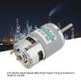 DC 24V High Speed 775 Motor High Power Torque Electric Motor Extension Shaft Cylindrical Motor Fan for Electric Drill Cutting Machine(24 V 20000 RPM)