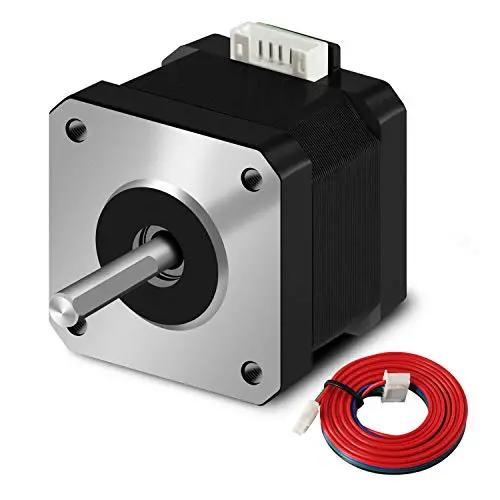 Moteur Pas à Pas Nema 17 42x38 17HS4401 avec câble 39.3in(1Mètre) 1.5A 2Phase 4 Fils 1.8 Degré pour imprimantes 3D Creality CR-10, Ender 3, Anet A8, Anycubic Mega Series Moteur Pas à Pas Nema 17 42x38 17HS4401 avec câble 39.3in(1Mètre) 1.5A 2Phase 4 Fils 1.8 Degré pour imprimantes 3D Creality CR-10, Ender 3, Anet A8, Anycubic Mega Series