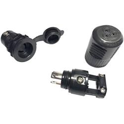 LucaSng Marine Waterproof Plug & Receptacle Set 12/24/36V Replacement