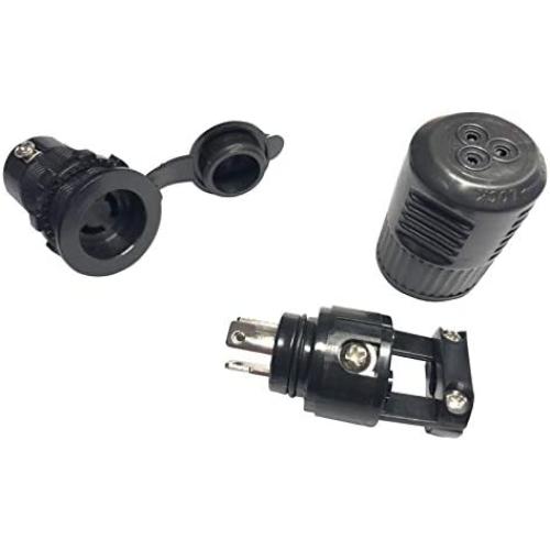 LucaSng Marine Waterproof Plug & Receptacle Set 12/24/36V Replacement