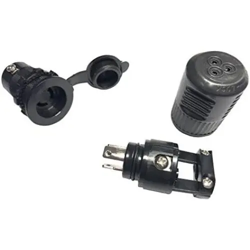 LucaSng Marine Waterproof Plug & Receptacle Set 12/24/36V Replacement