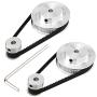MMOBIEL 2X 2GT Synchronous Timing Belt 200 x 6mm / 7.8 x 0.23inch and Pulley Wheel 20-36 Teeth 5mm Bore Aluminum Timing Pulley Complete Set Incl. 4X M4 Screws and Wrench