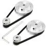 MMOBIEL 2X 2GT Synchronous Timing Belt 200 x 6mm / 7.8 x 0.23inch and Pulley Wheel 20-36 Teeth 5mm Bore Aluminum Timing Pulley Complete Set Incl. 4X M4 Screws and Wrench