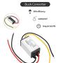 Buck Converter,DC-DC Non-Isolated Step Down Module,12V/24V Step Down to 5V Power Supply Module,Waterproof,Dustproof and Anti-Shock,for Car LED Screen,Monitor Camera,Fan,Water Pump,Motor,Router