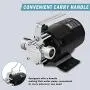 TOPWAY Water Transfer Electric Sump Utility Pump 330 GPH 1/10HP with Water Hose Kit (115V AC)