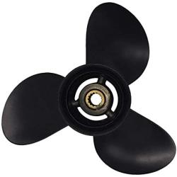 ARKDOZA 9 1/4X9 9 1/4X10 9 1/4X11 Aluminum Propeller for Tohatsu Nissan 9.9-18HP Outboard Motor Prop with 14 Spline Tooth