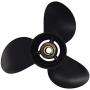 ARKDOZA 9 1/4X9 9 1/4X10 9 1/4X11 Aluminum Propeller for Tohatsu Nissan 9.9-18HP Outboard Motor Prop with 14 Spline Tooth