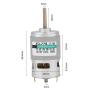 12V Motor, Akozon 12v/24v DC Motor High Power Torque Motor 775 Motor High Speed 80w Extension Shaft 12v dc Motor 775 (10000RPM)